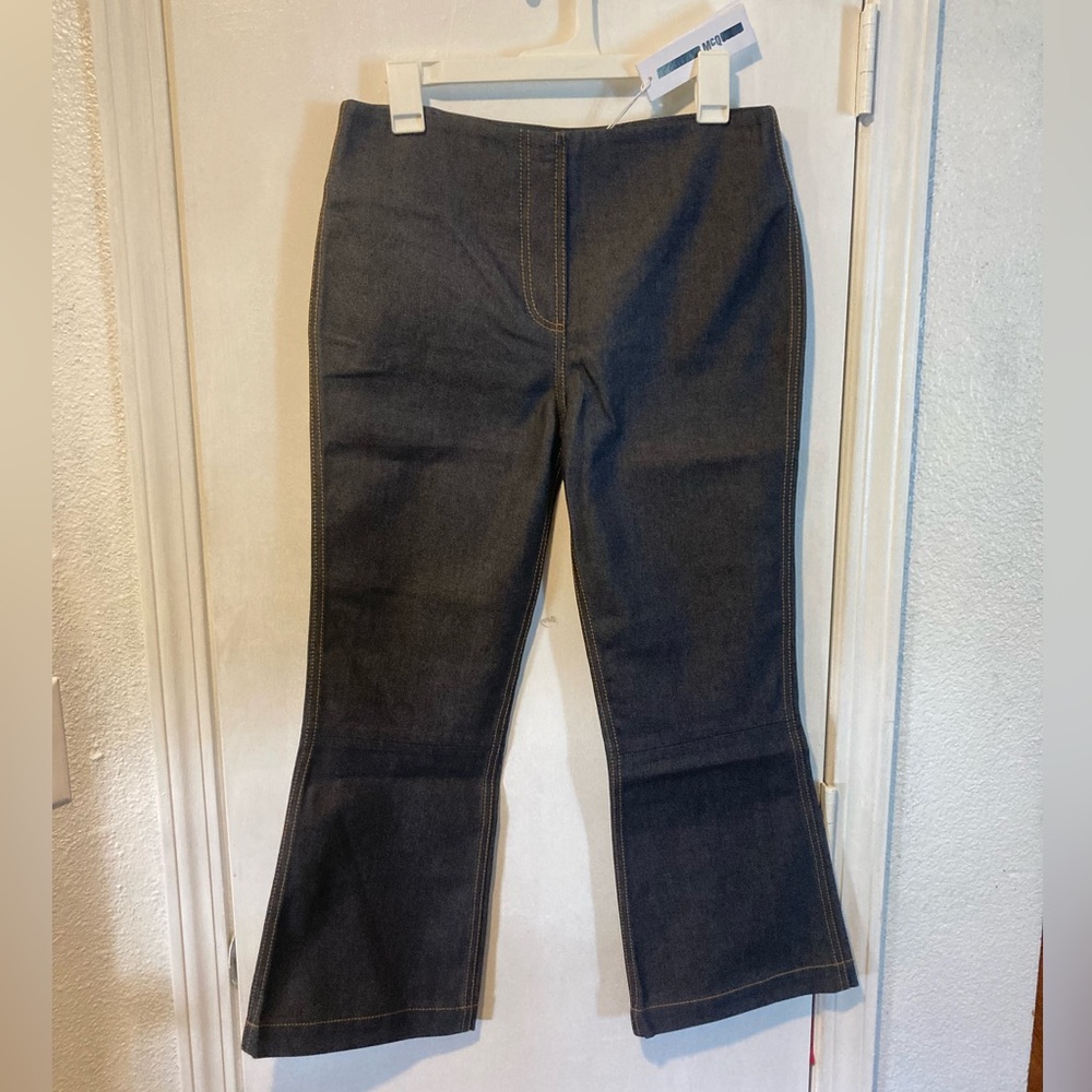Alexander McQueen McQ women’s size 42 EU dark blue high waisted flare jean 30x26